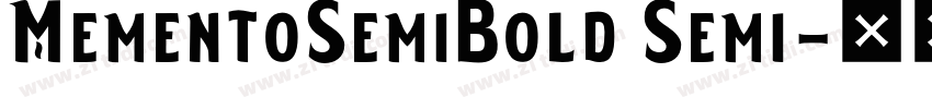 MementoSemiBold Semi字体转换